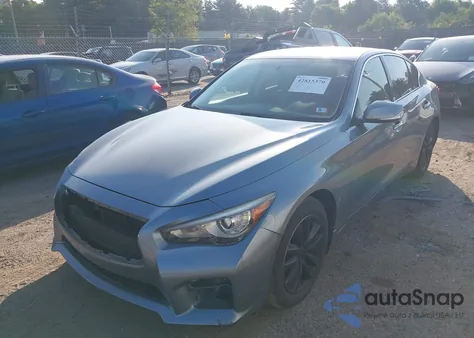 2015 Infiniti Q50 Premium from USA, damaged, VIN JN1BV7AR2FM404390